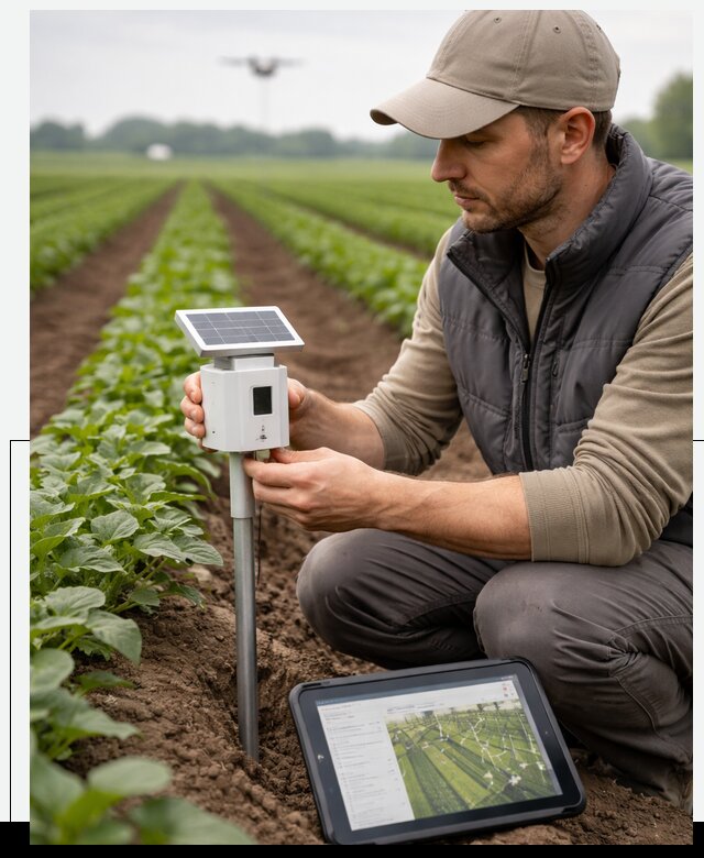 IoT мониторинг сельскохозяйственных полей и контроля в Лениногорске